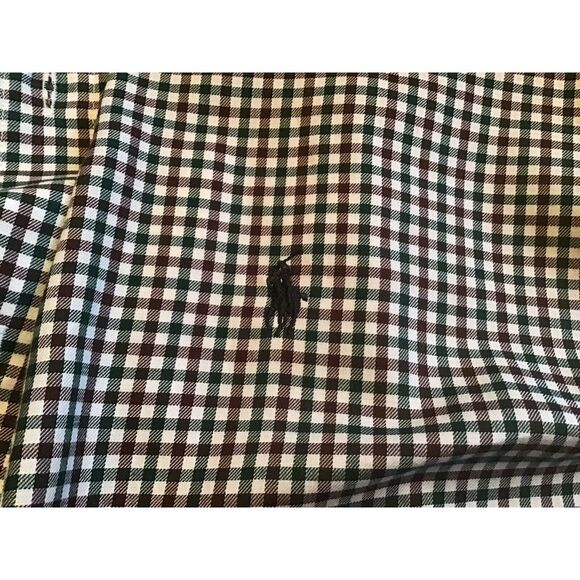 Ralph Lauren Blake Button Down Shirt Long Sleeve Size Medium Gingham Plaid - Picture 5 of 5